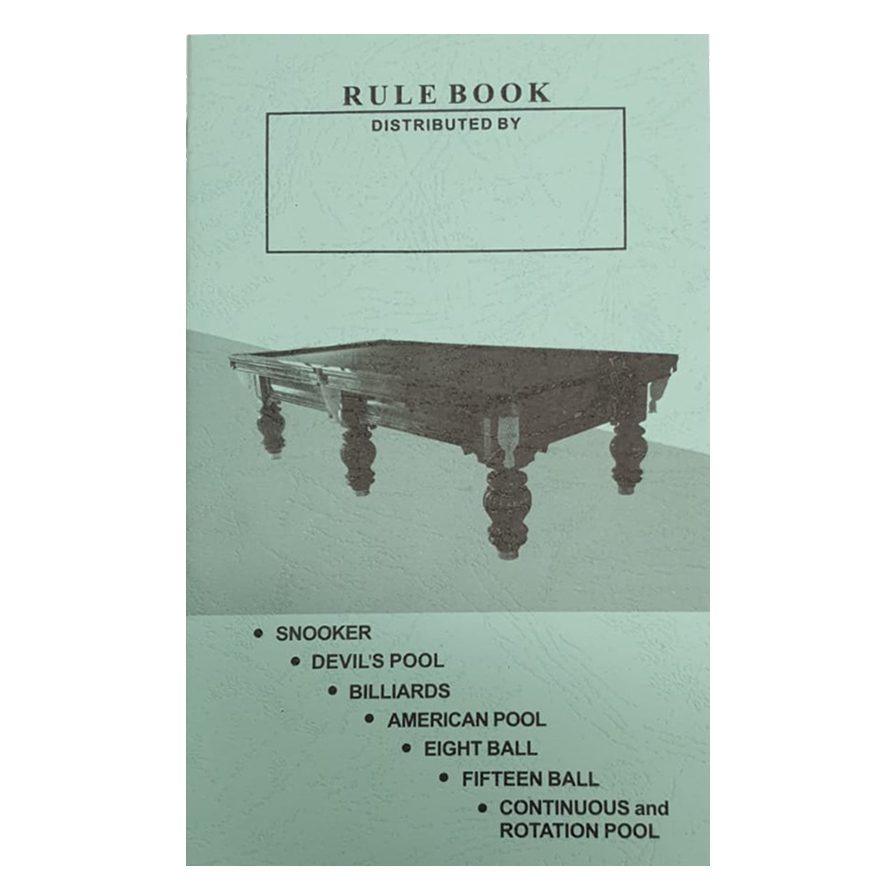 Pool and Snooker Rule Book